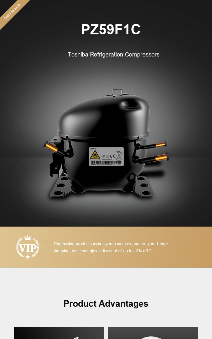 Toshiba Compressor PZ59F1C, technical parameters pdf, structure diagram